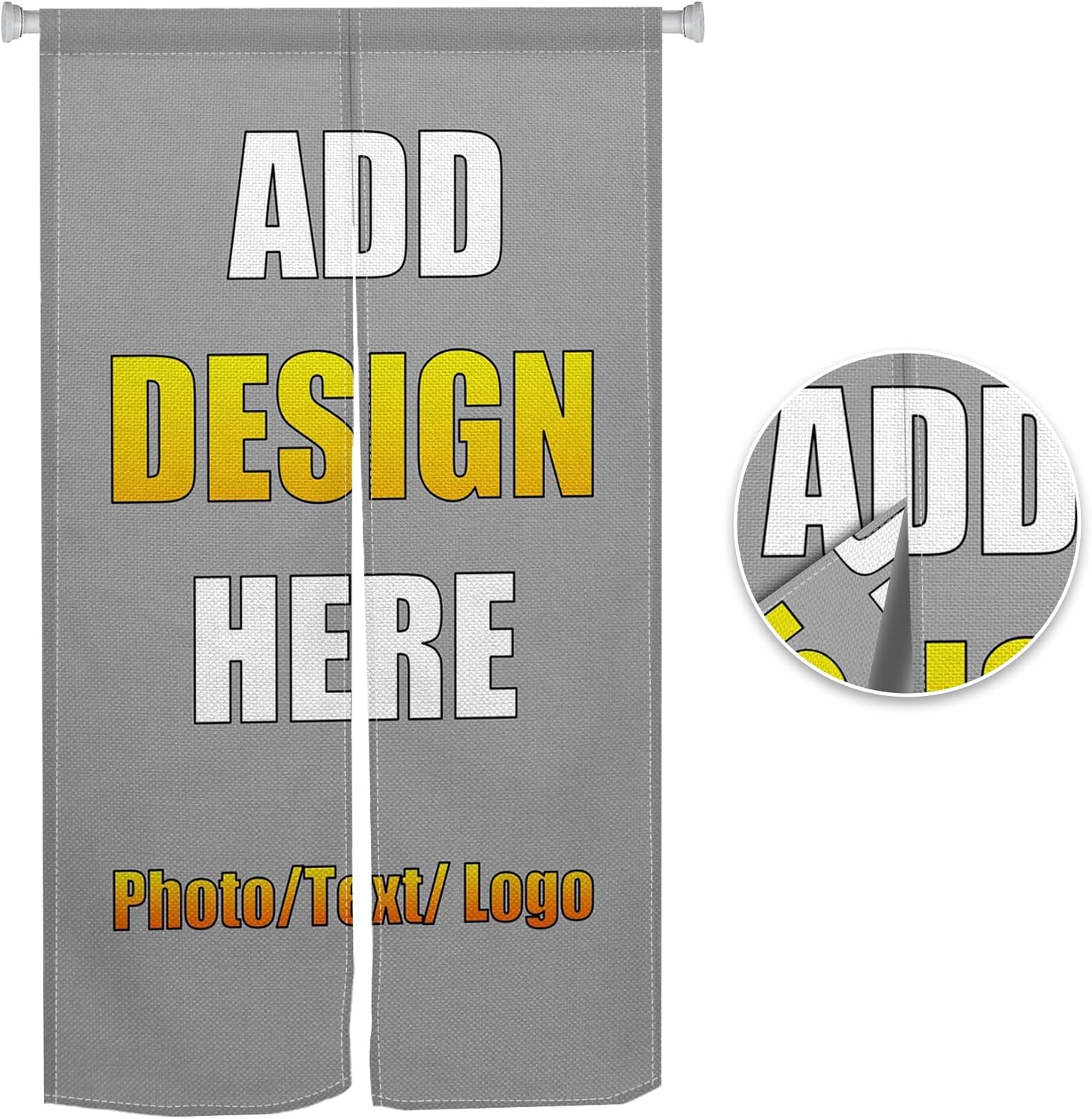 Customizable Double Sided Noren Door Curtain Panel