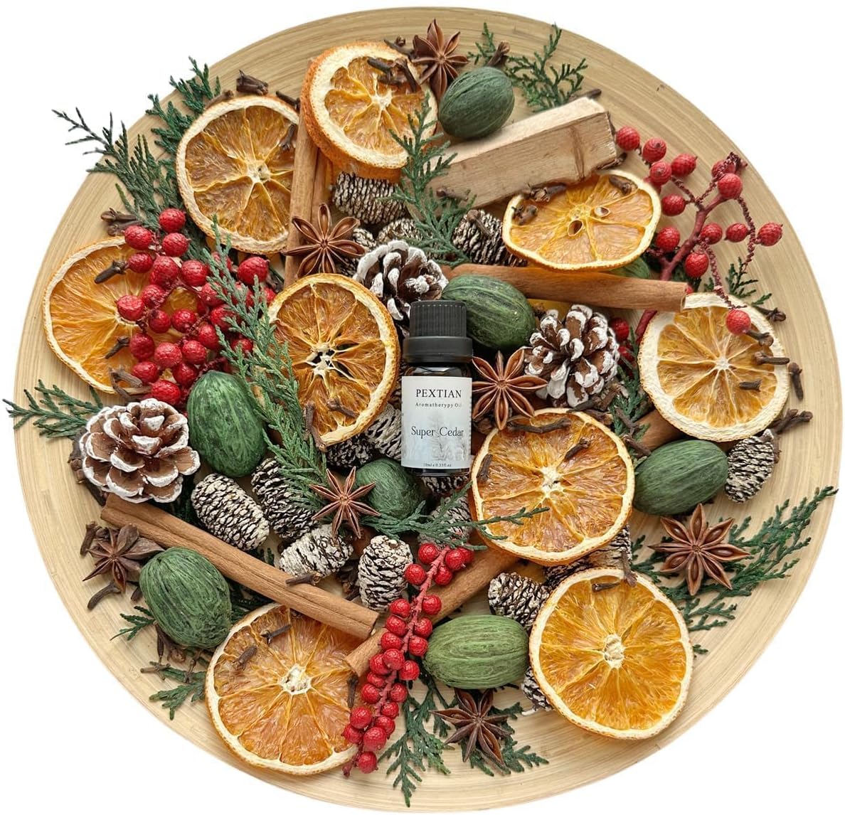Pextian Christmas Potpourri Bowl Filler Decor