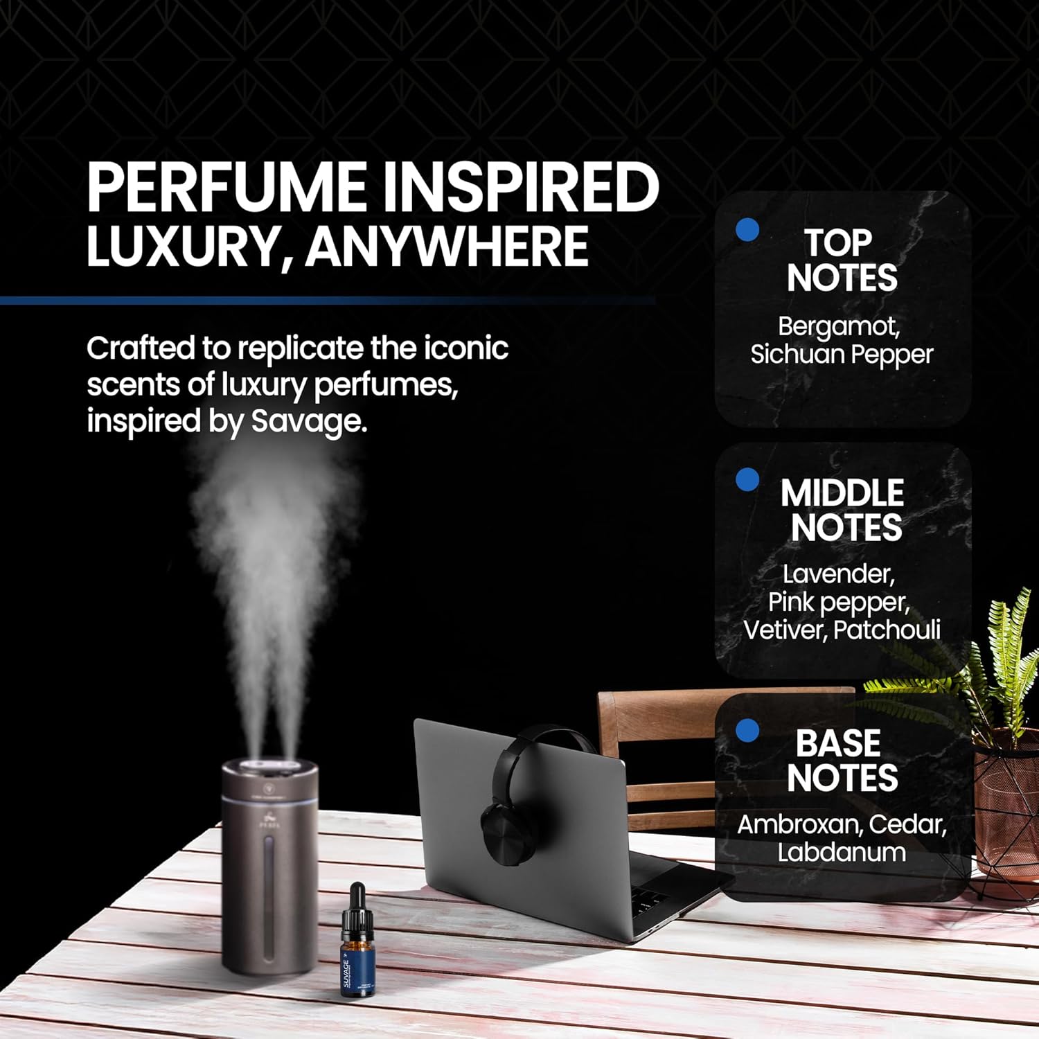 Perfa Suvage Perfume Inspired Diffuser Oil 10ml Luxury Scent Refill
