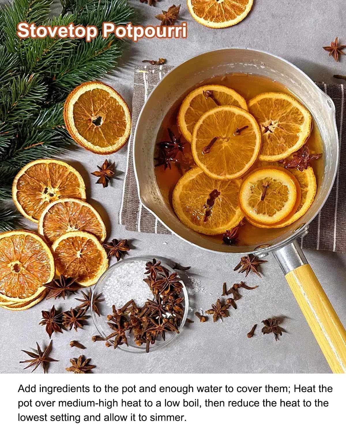Tis The Season Stovetop Potpourri with Natural Ingredients