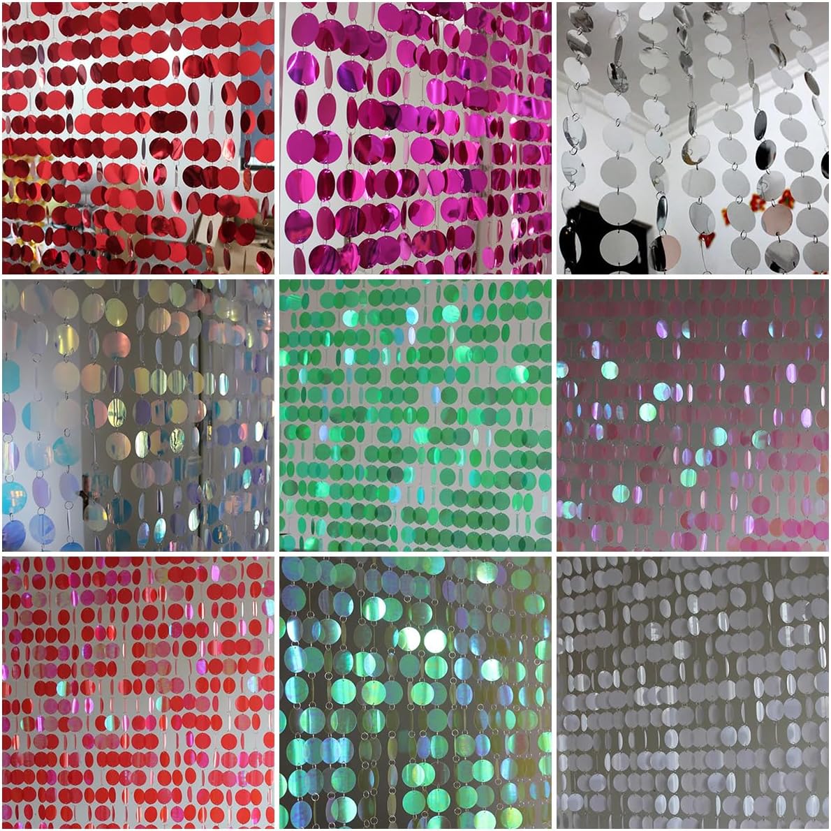 Shimmer Sequin Beaded Curtain for Home Wedding Party