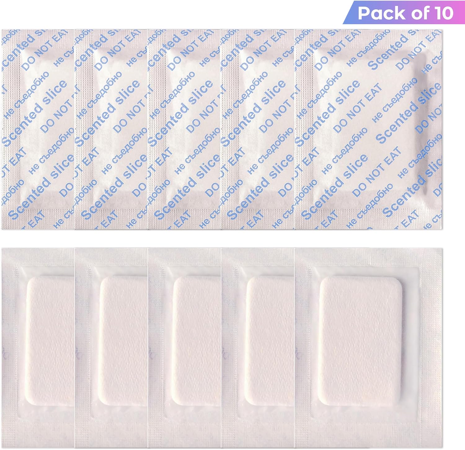 Lemon Scented Sachets Pack of 10 for Freshness