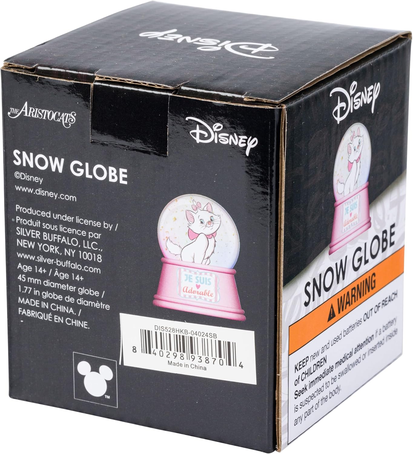 Disney The Aristocats Marie Snow Globe 45mm Light Up