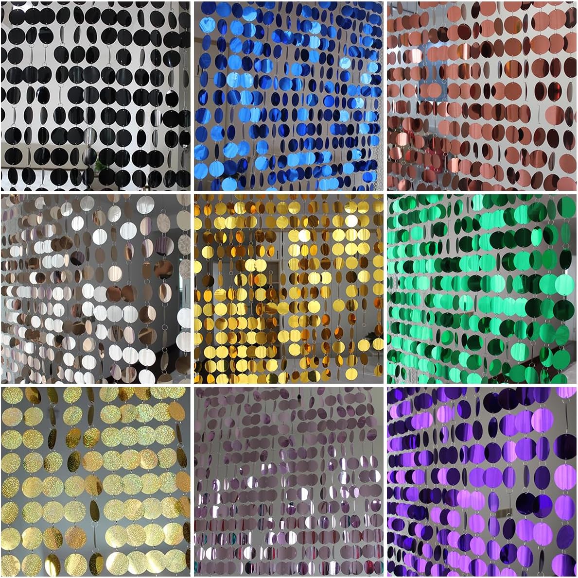 Shimmer Sequin Beaded Curtain for Home Wedding Party