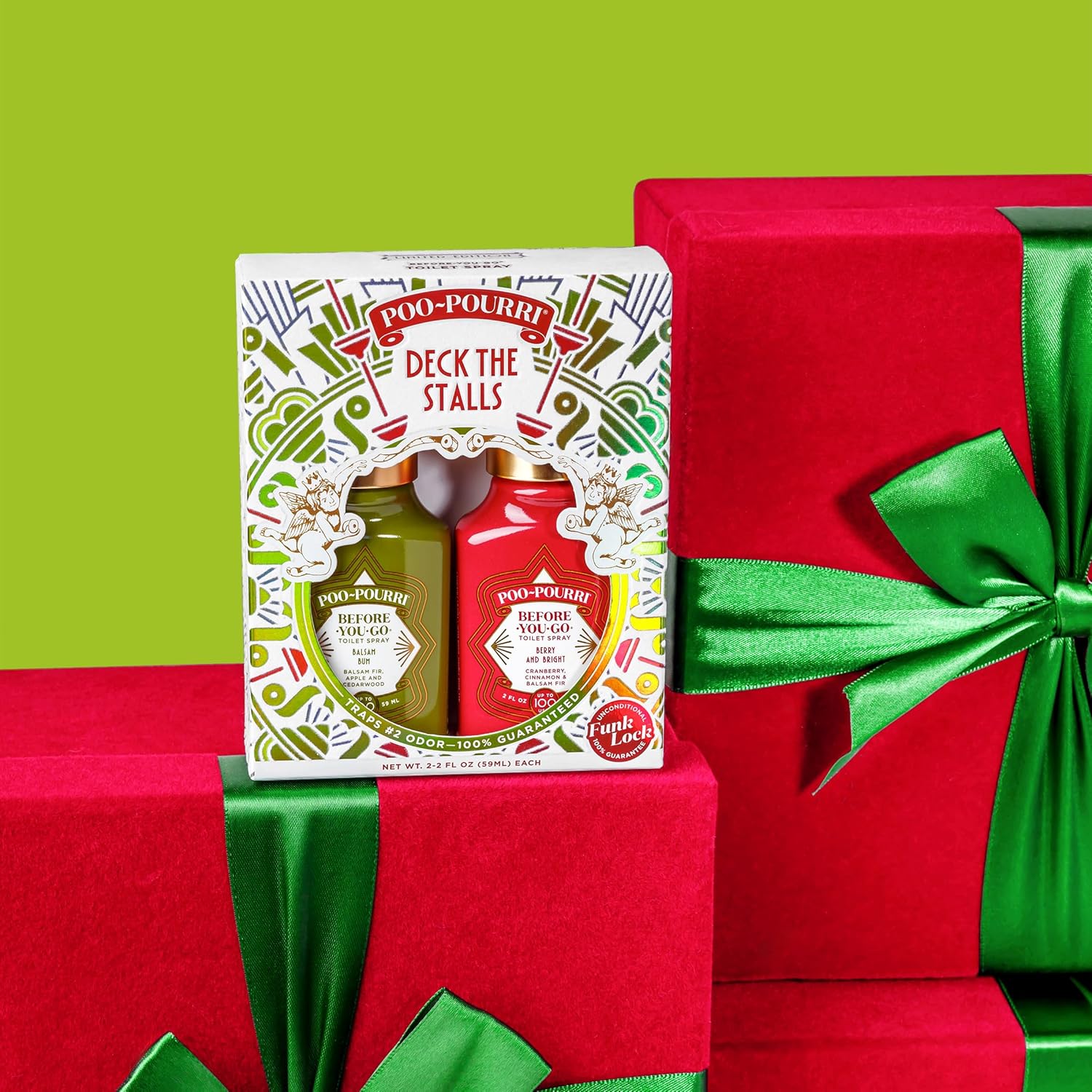 Poo-Pourri Deck The Stalls Gift Set Berry and Bright 2 Fl Oz