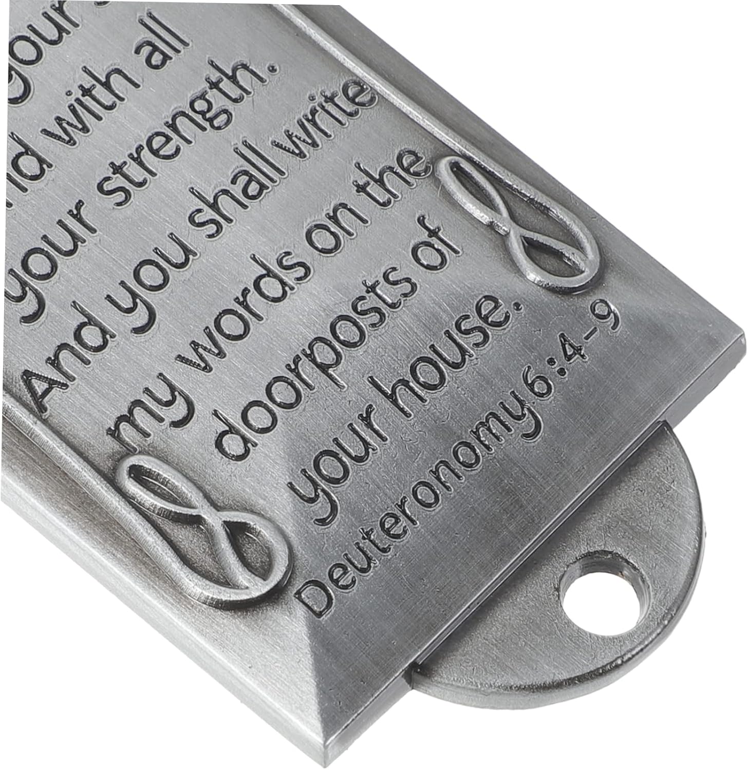 Retro Metal Mezuzah Plaque Door Decor