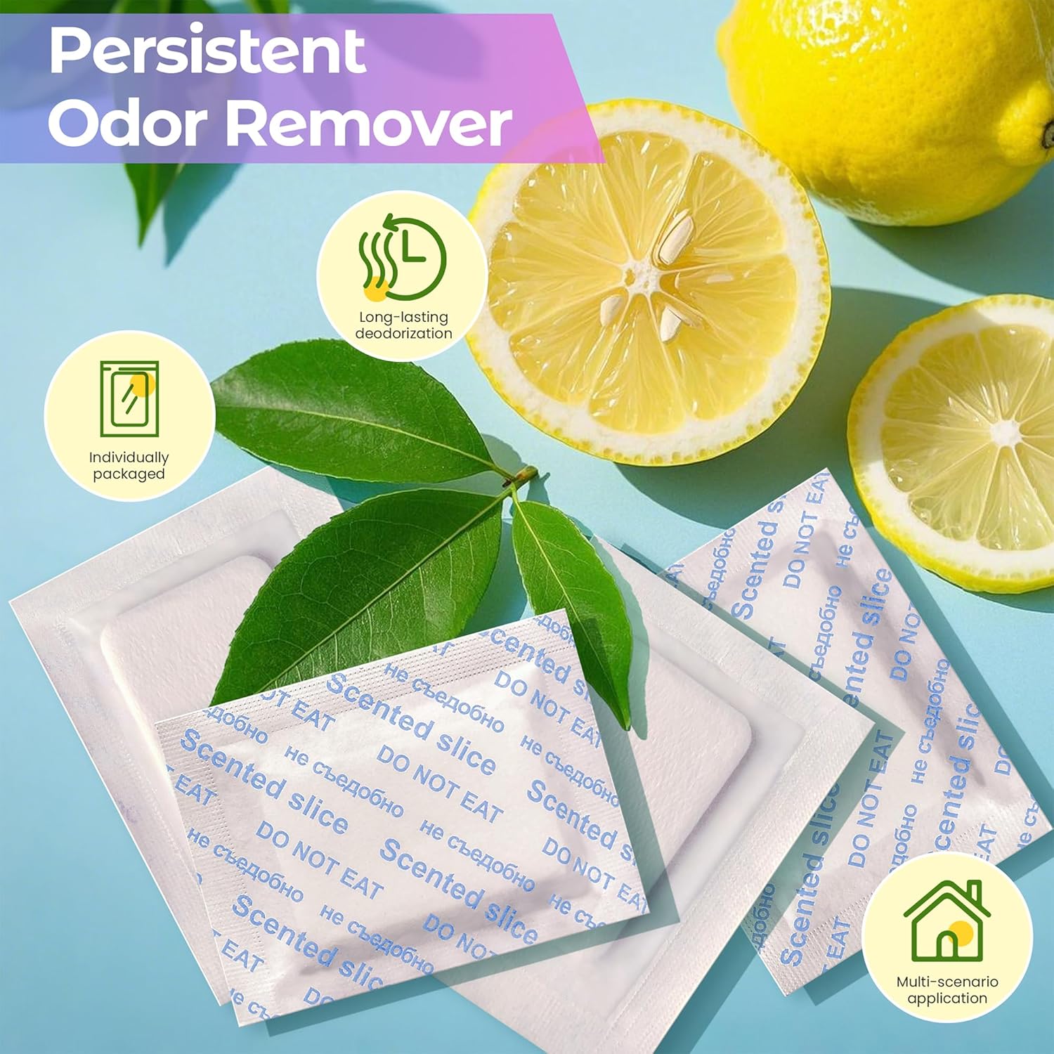 Lemon Scented Sachets Pack of 10 for Freshness