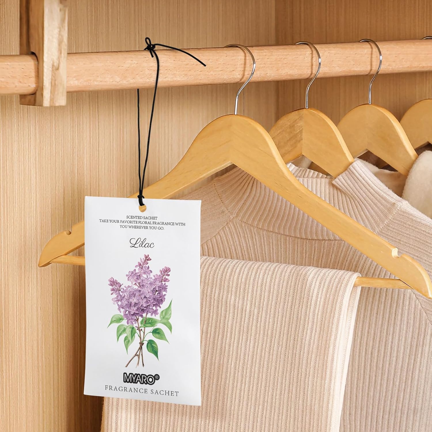 MYARO 12 Pack Lavender Scented Sachets for Drawer and Closet
