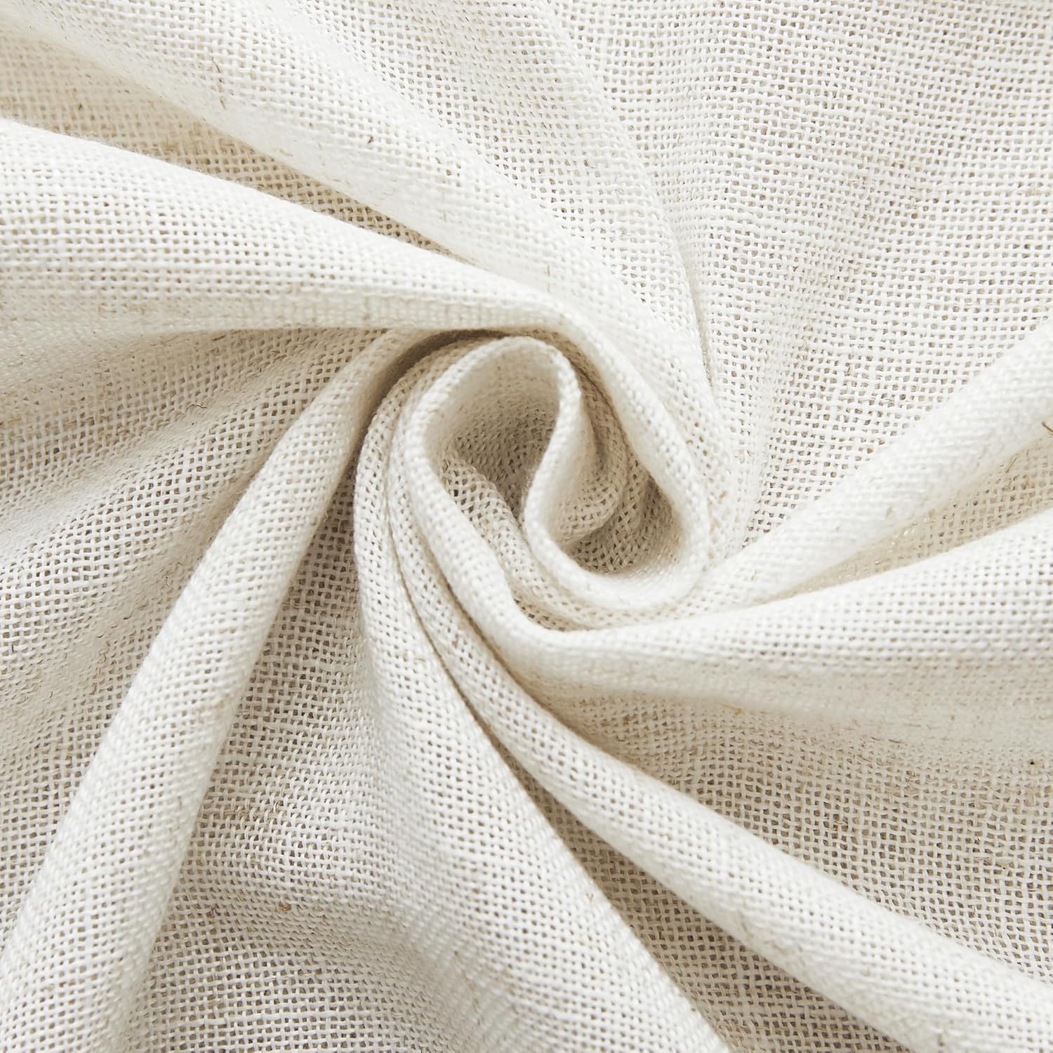 RYB HOME Linen Sheer Curtains - 52 x 72 2 Panels