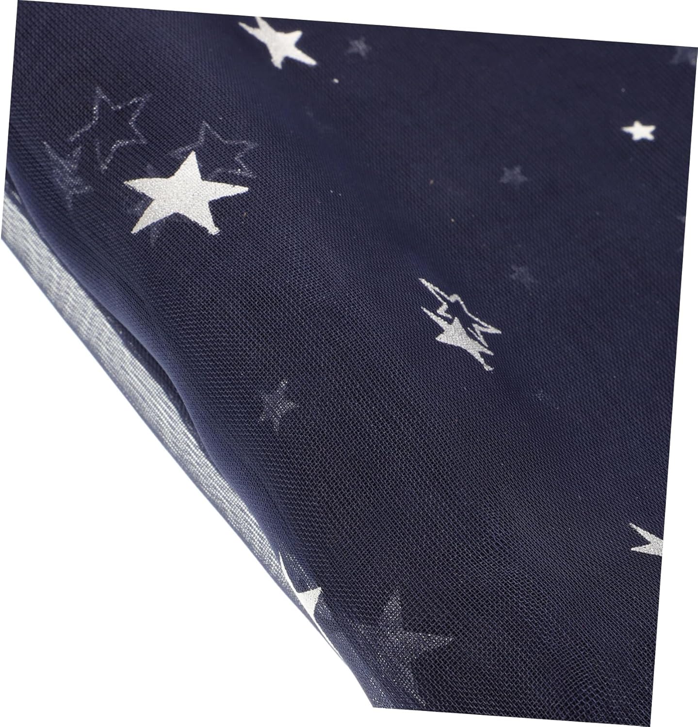 Sheer Star Foil Curtains with Grommets for Bedroom and Living Room