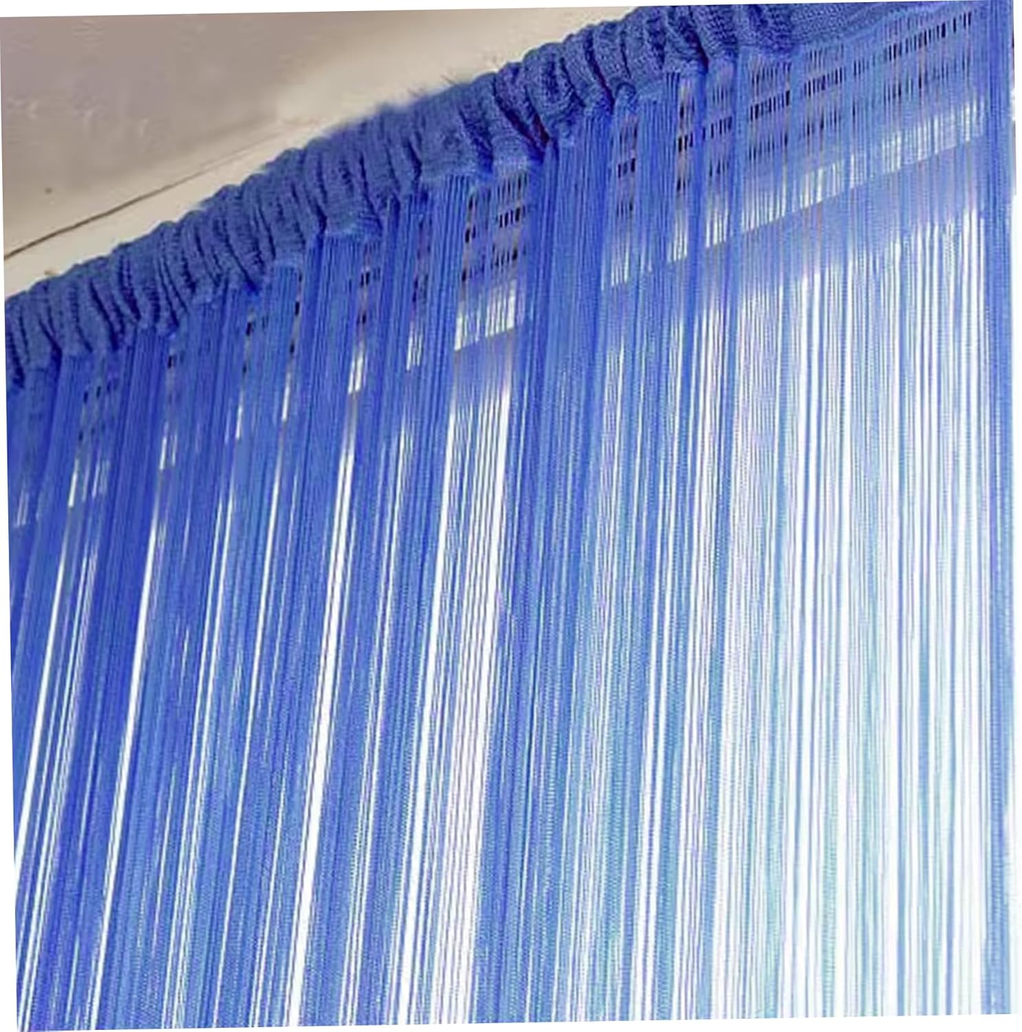 2Pcs String Curtains 39x79 Dark Blue Doorway Curtain