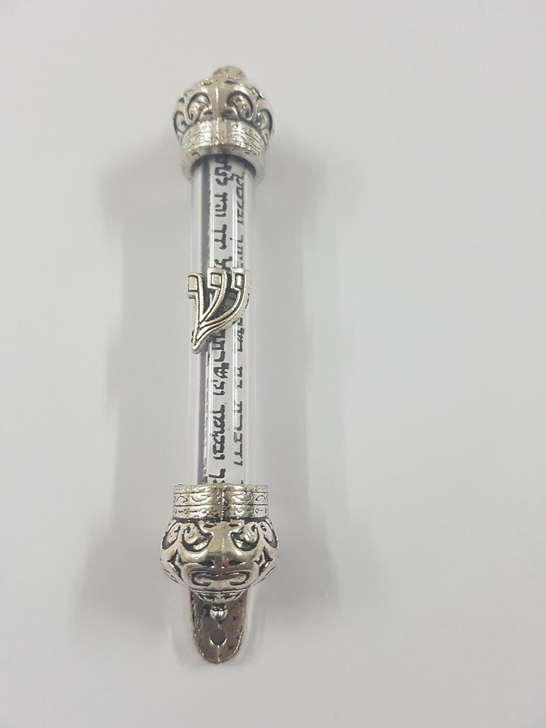 Yaliland Elegant Silver-Plated Mezuzah Case with Scroll