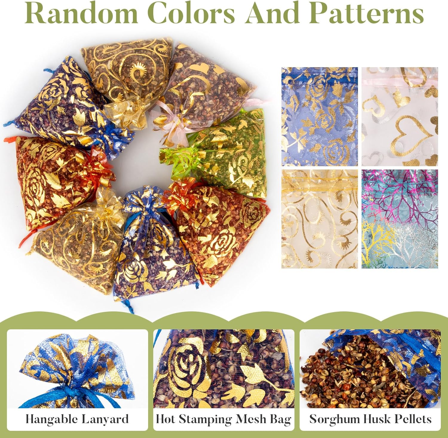 Sweet Osmanthus Sachets for Drawers and Closets - 20 Pack