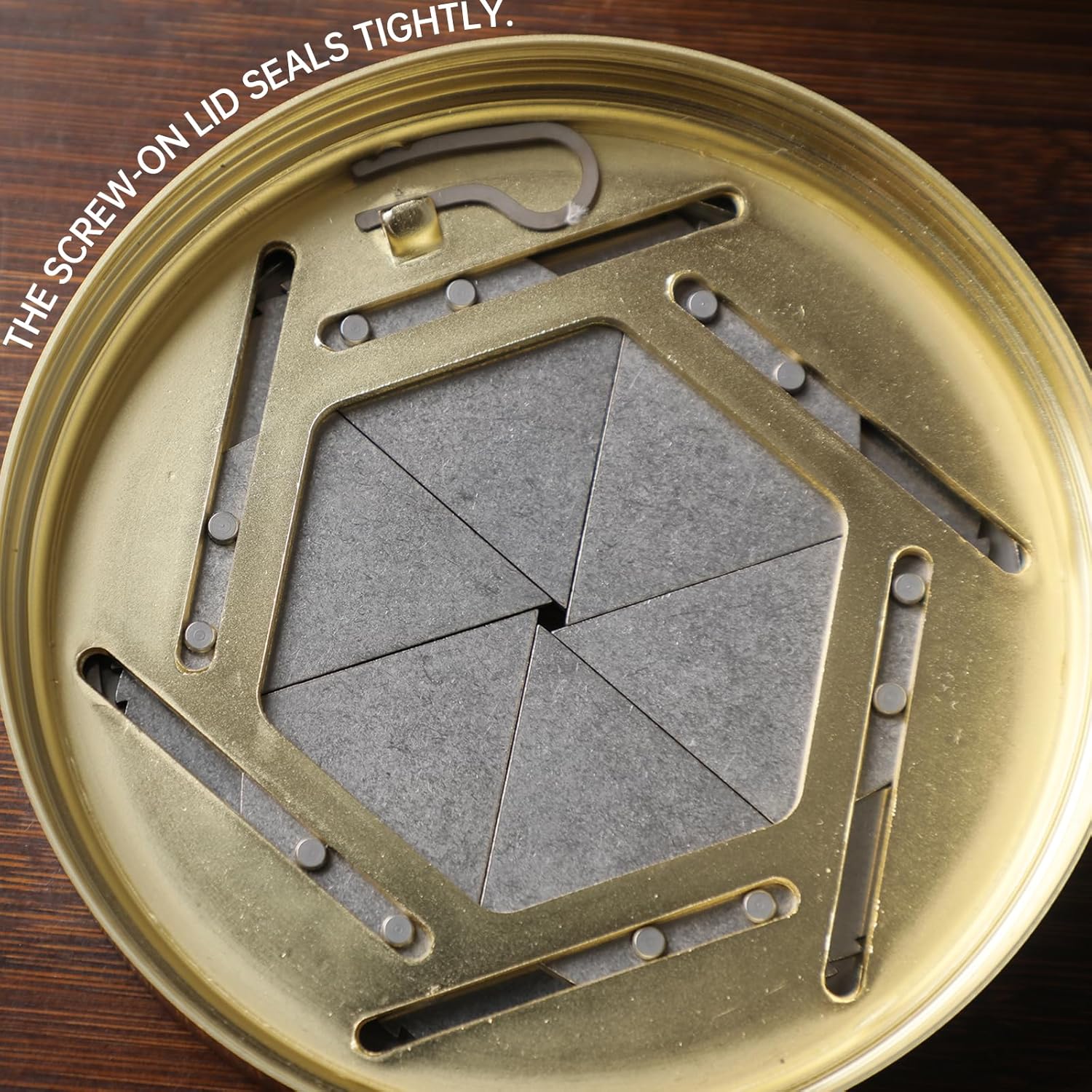 Premium Gold Plated Windproof Cigar Ashtray