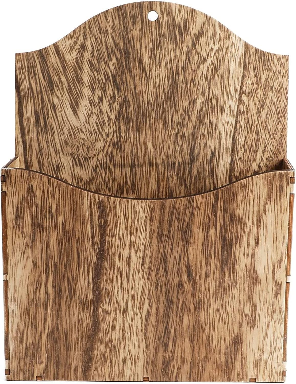 Juvale Rustic Wood Wall Magazine Holder 12 Inch