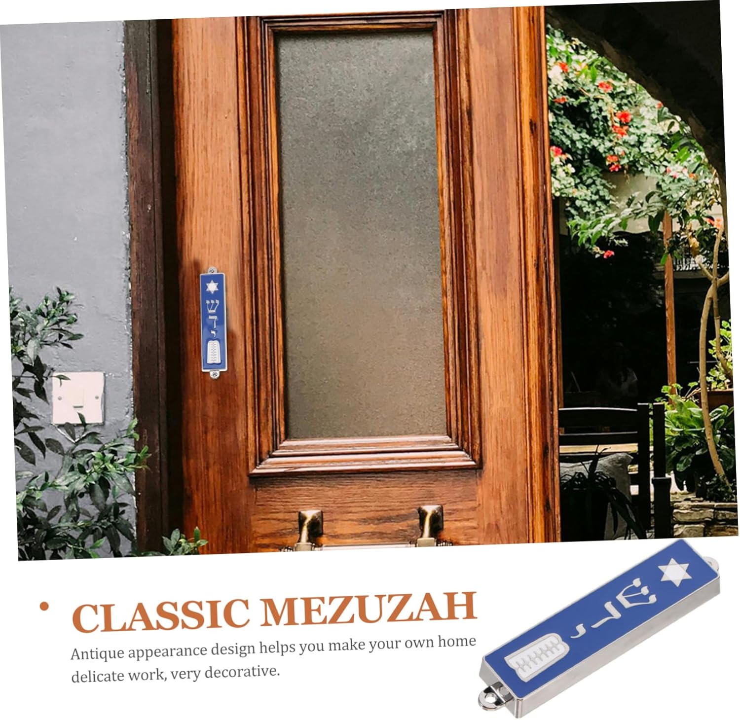 PRETYZOOM Mezuzah with Scroll for Door