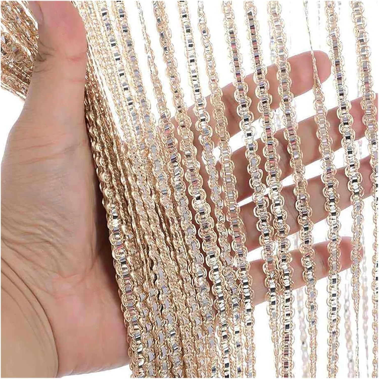 Shiny Tassel Curtain for Room Dividers and Windows