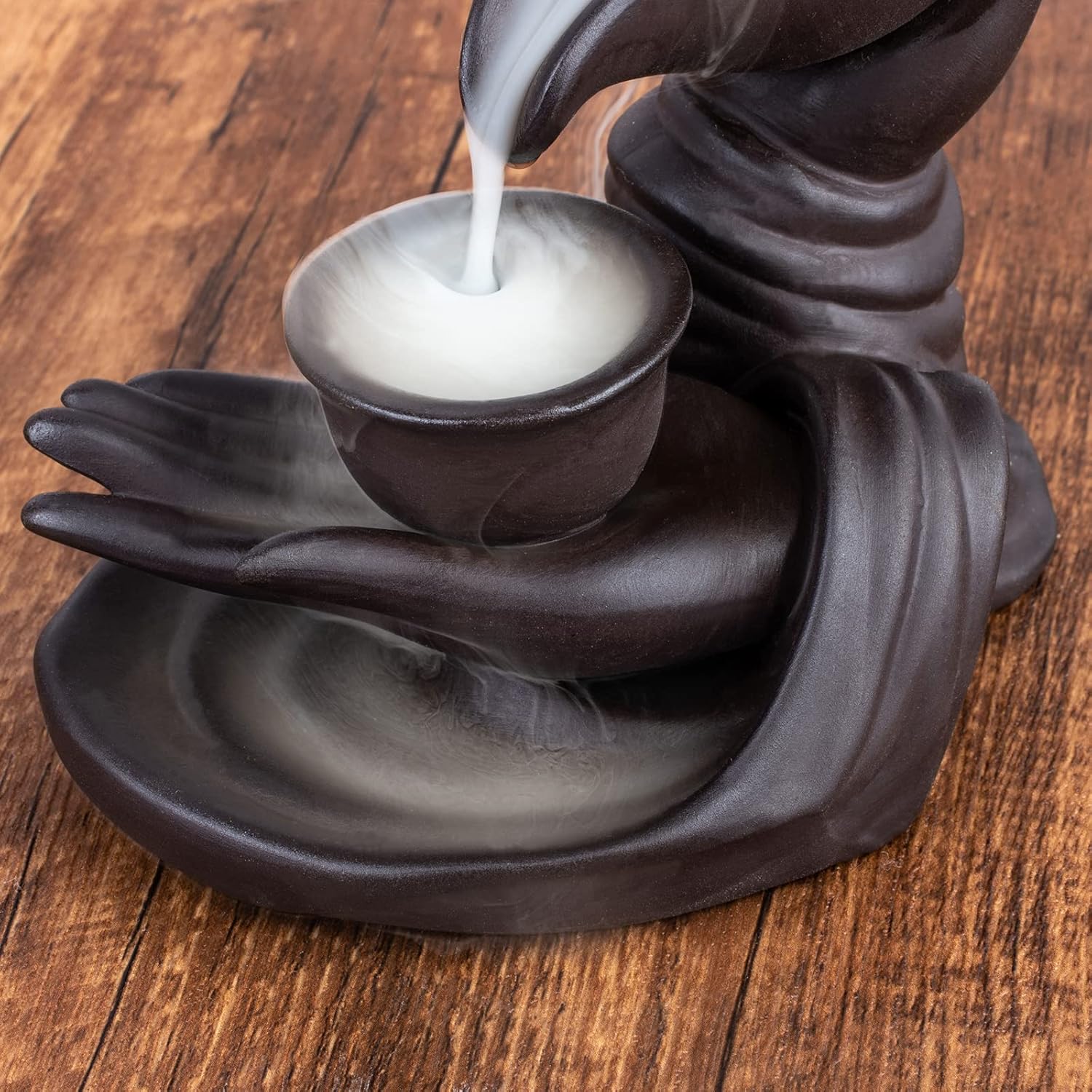 WONXISYO Waterfall Incense Burner with 100 Cones 10 Scents