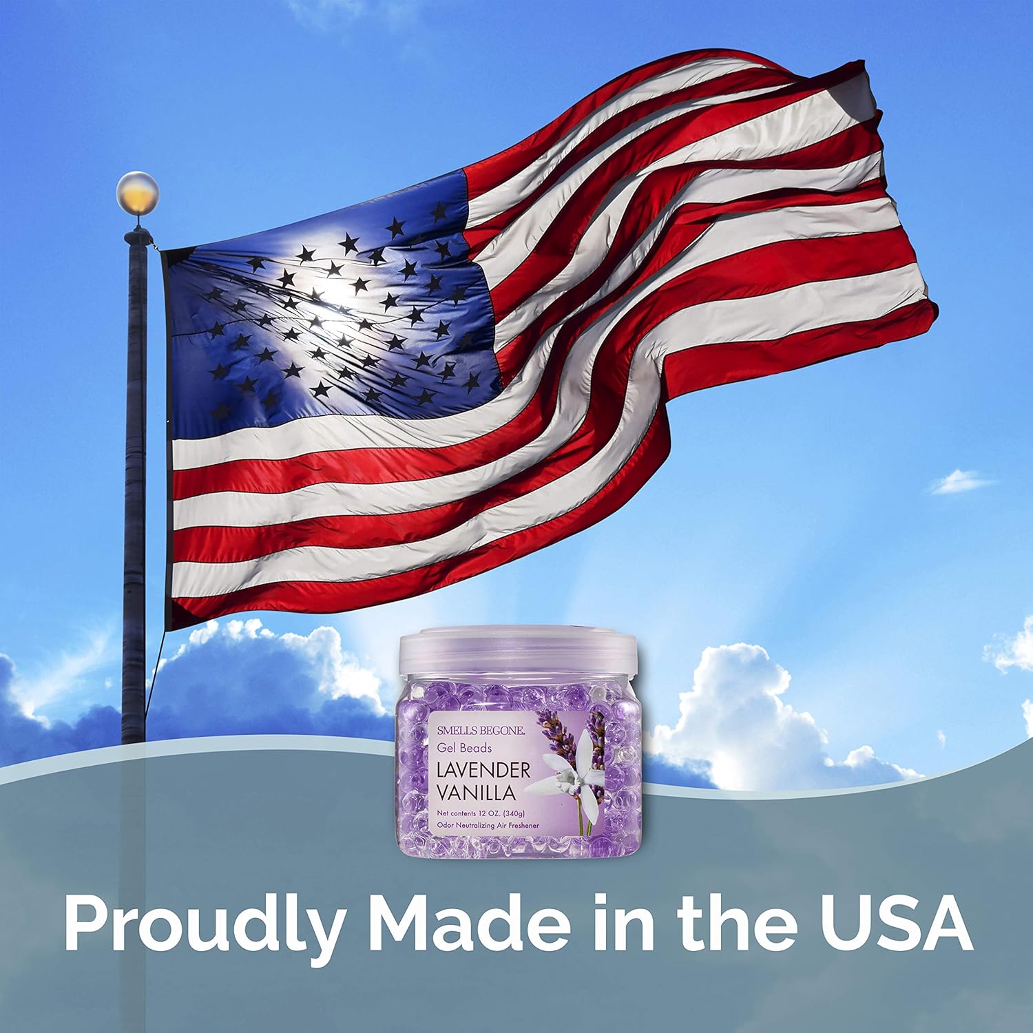 SMELLS BEGONE Odor Eliminator Gel Beads 12 oz Pack of 6