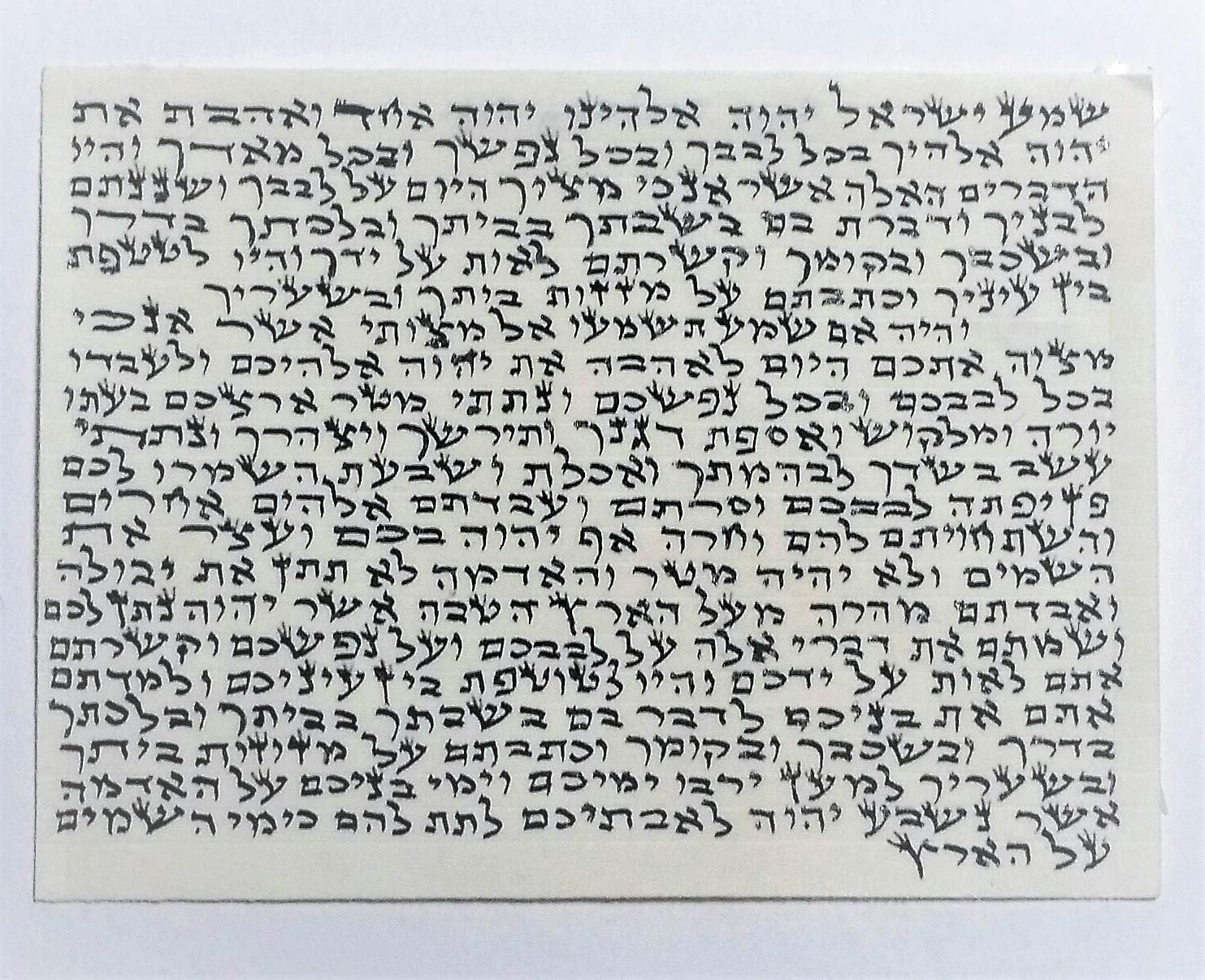 Ten Commandment Mezuzah with Crystals and Kosher Scroll