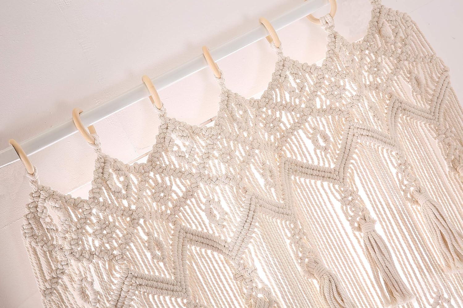 Achart Macrame Curtain Panel Boho Decor
