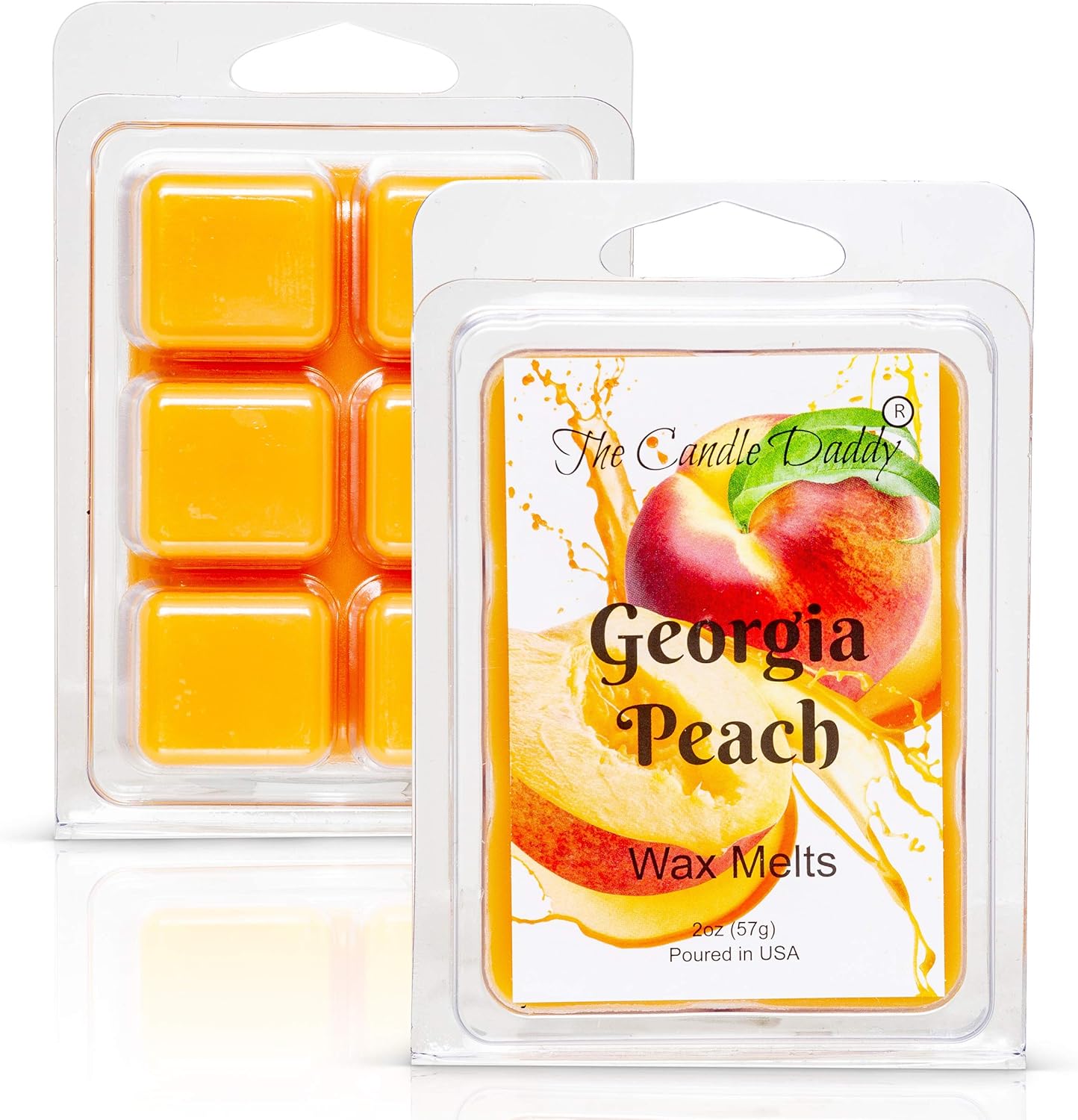 Georgia Peach Southern Fruit Scented Wax Melts 1 Pack 6 Cubes
