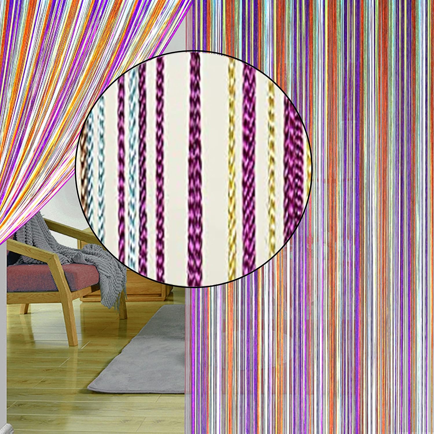 Spaghetti String Curtains for Privacy and Decor