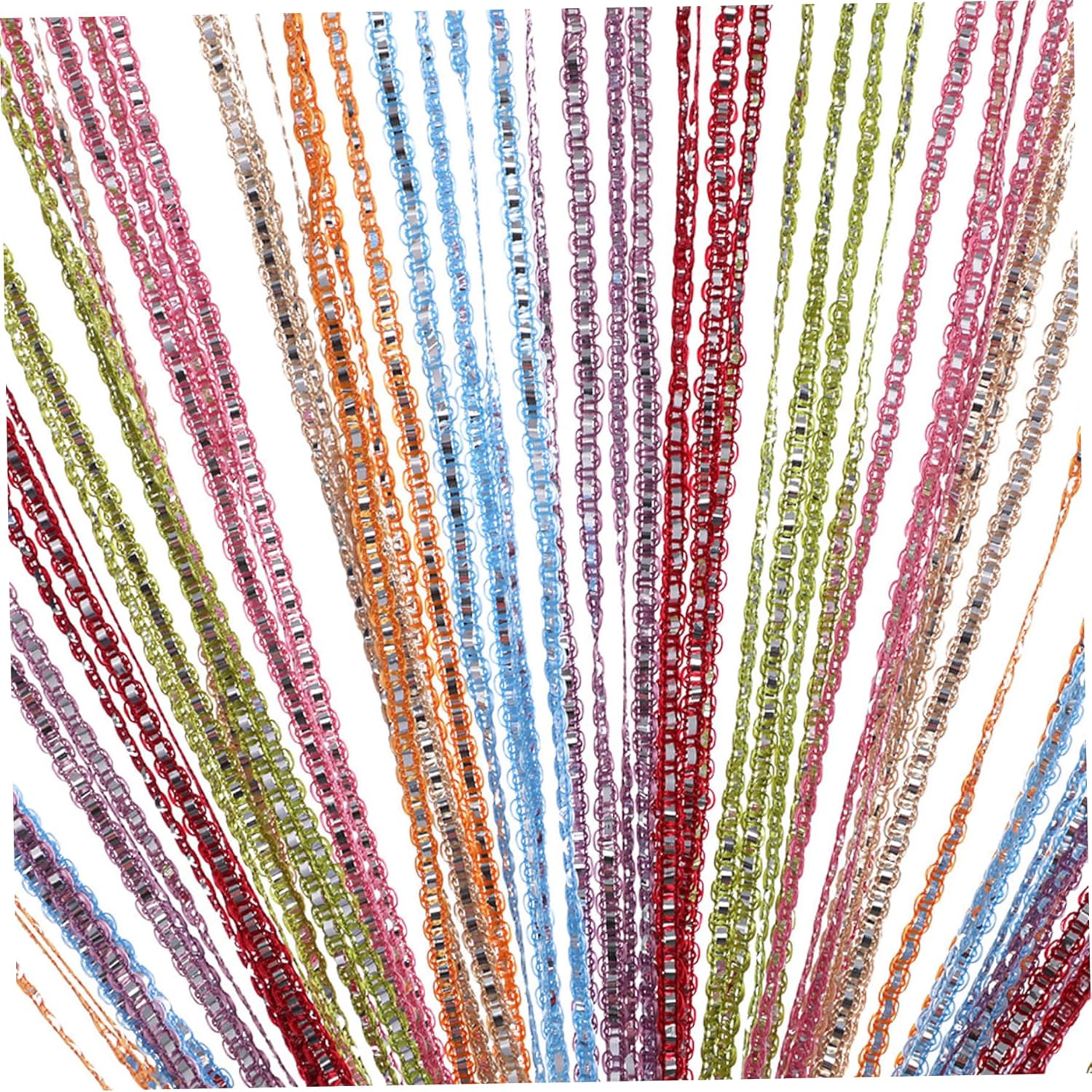Tassel Style Door Curtain with Rainbow Colors