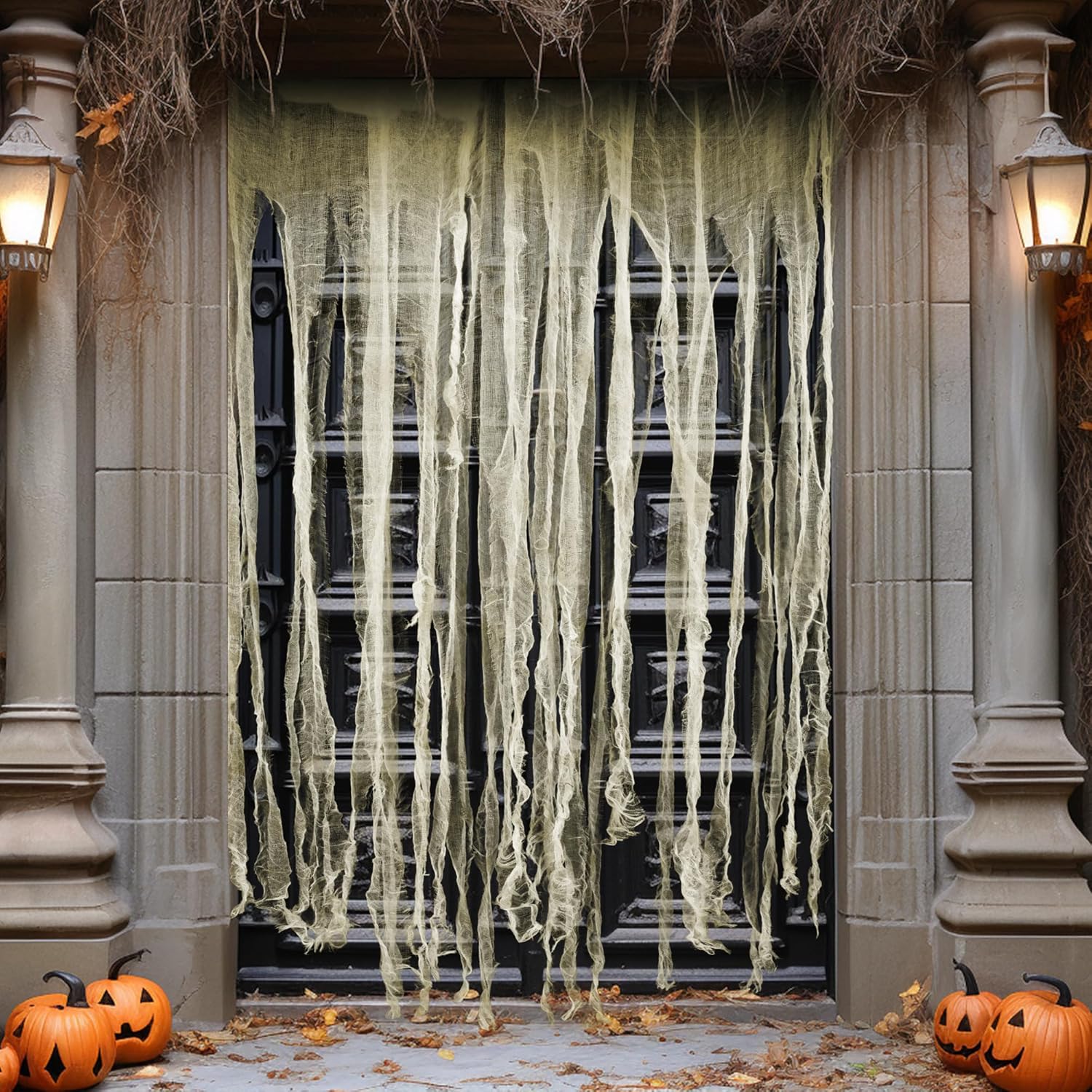 RunNico 2Pcs 85x60 Halloween Door Curtain Decor