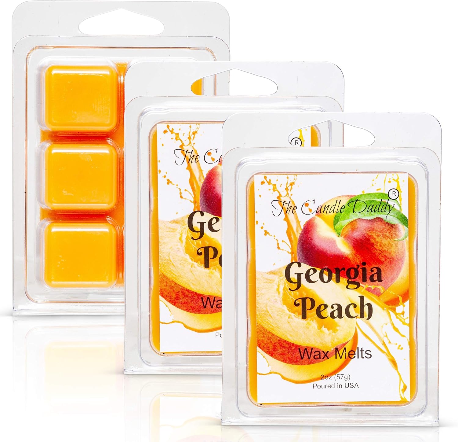 Georgia Peach Southern Fruit Scented Wax Melts 1 Pack 6 Cubes