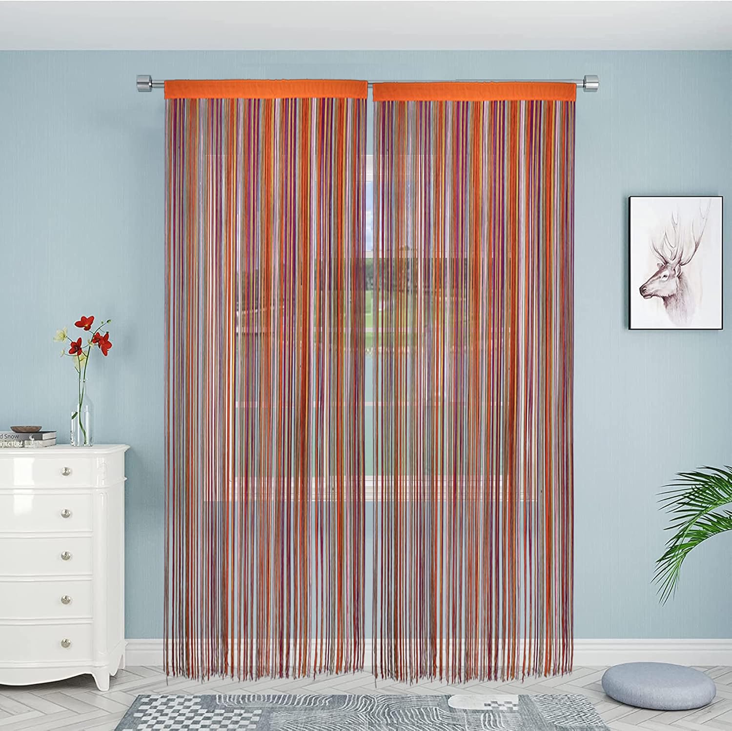 Spaghetti String Curtains for Privacy and Decor