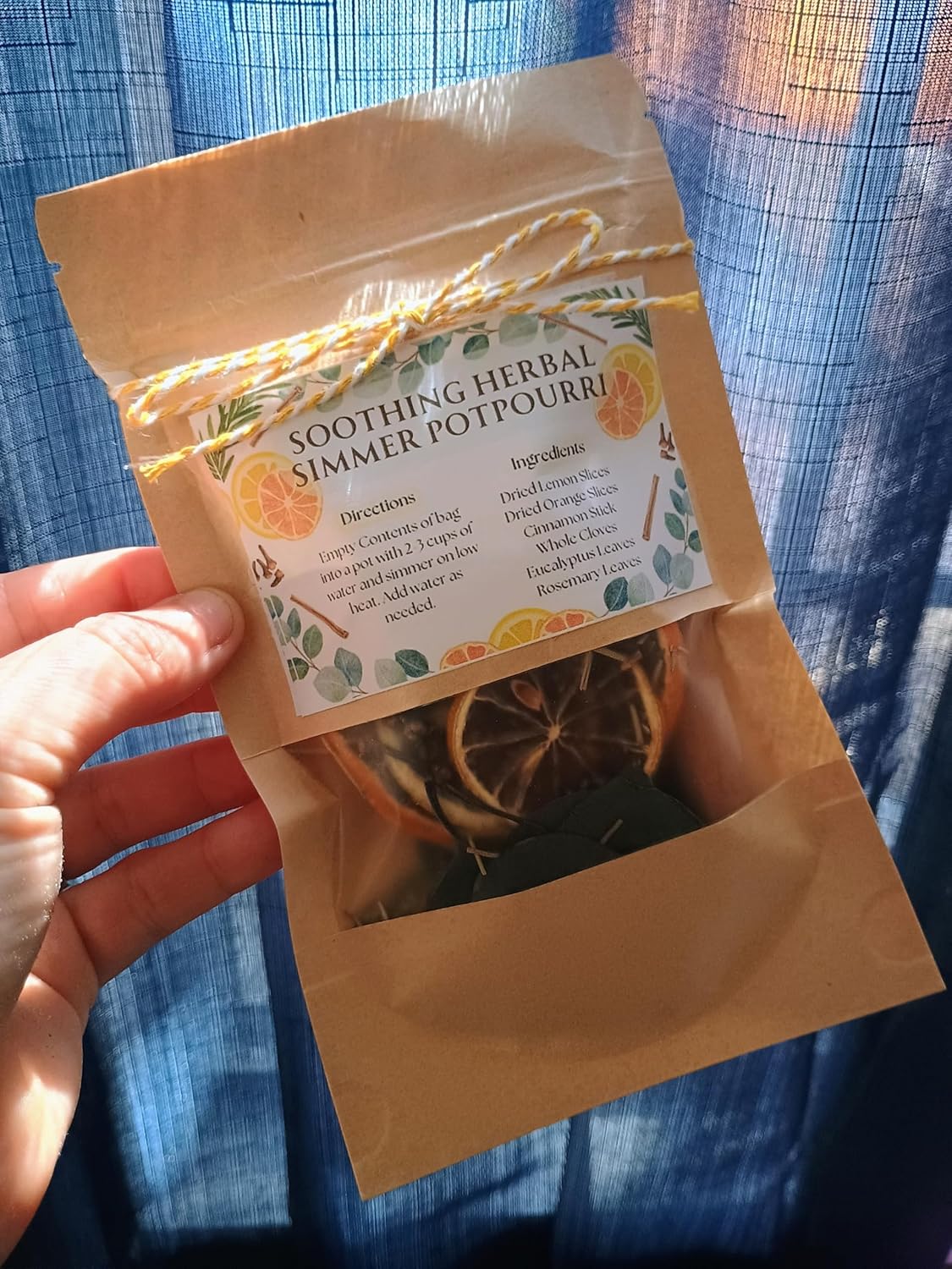 Natural Soothing Herbal Simmer Potpourri with Citrus and Spice
