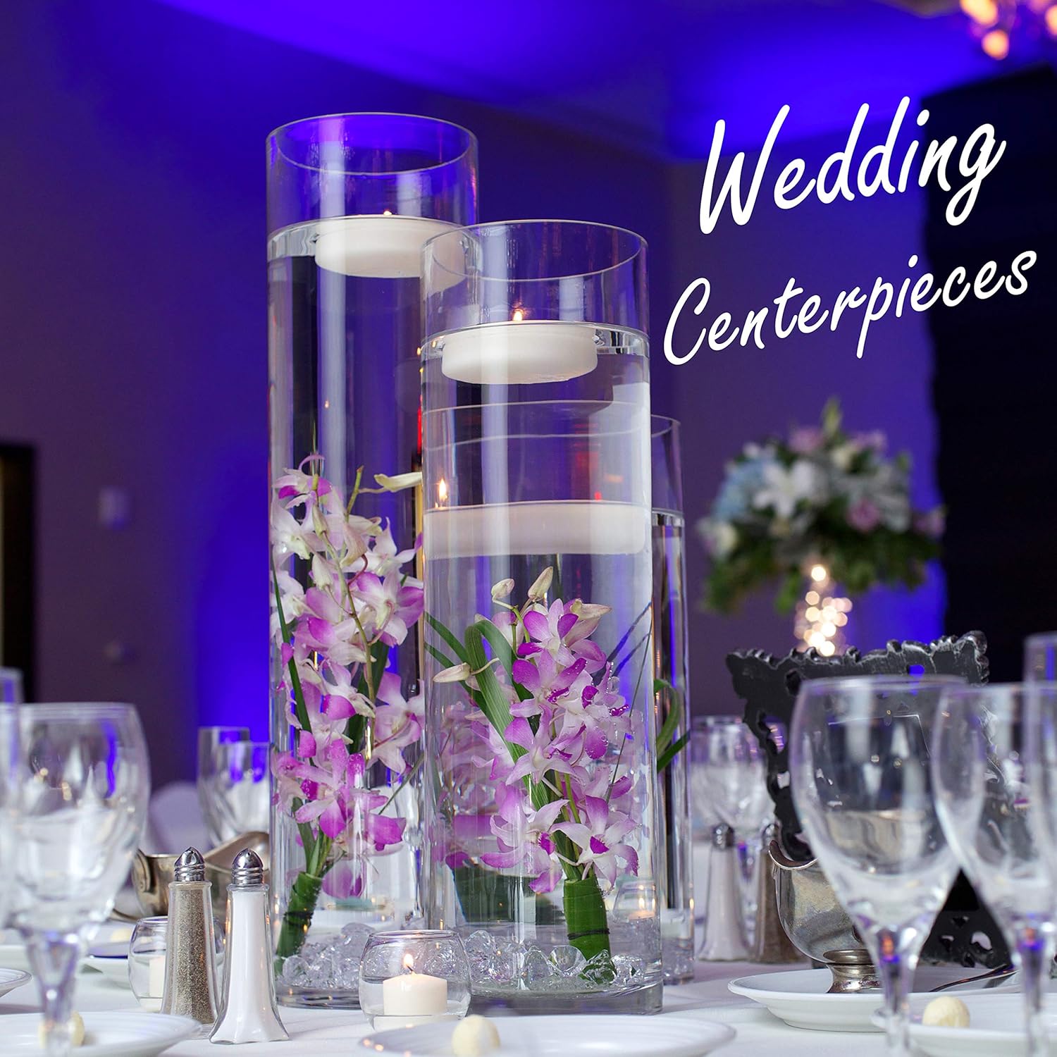 CYS Excel Clear Glass Cylinder Vase 16 H 4 D