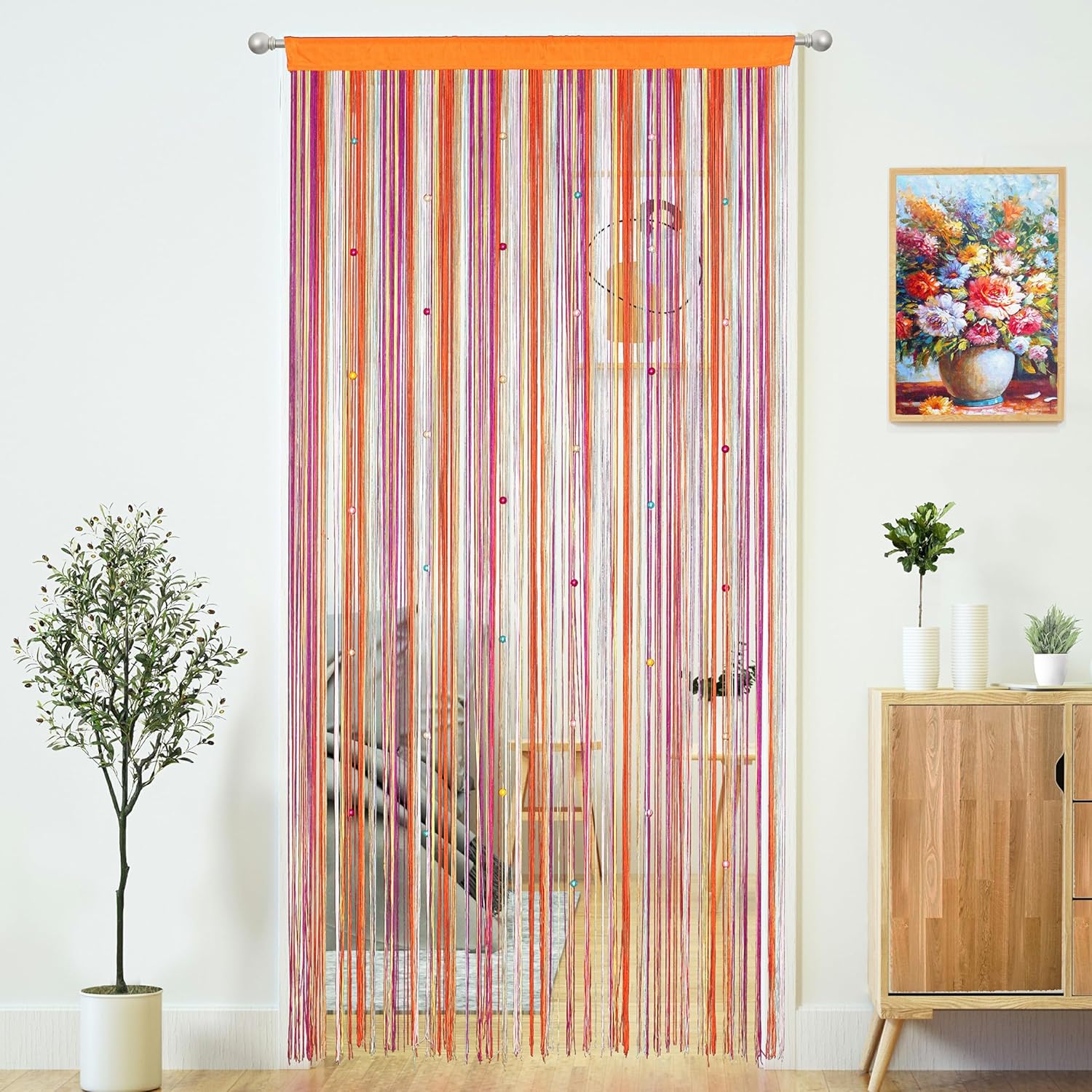 YaoYue Beaded Curtain Door String for Privacy Decor