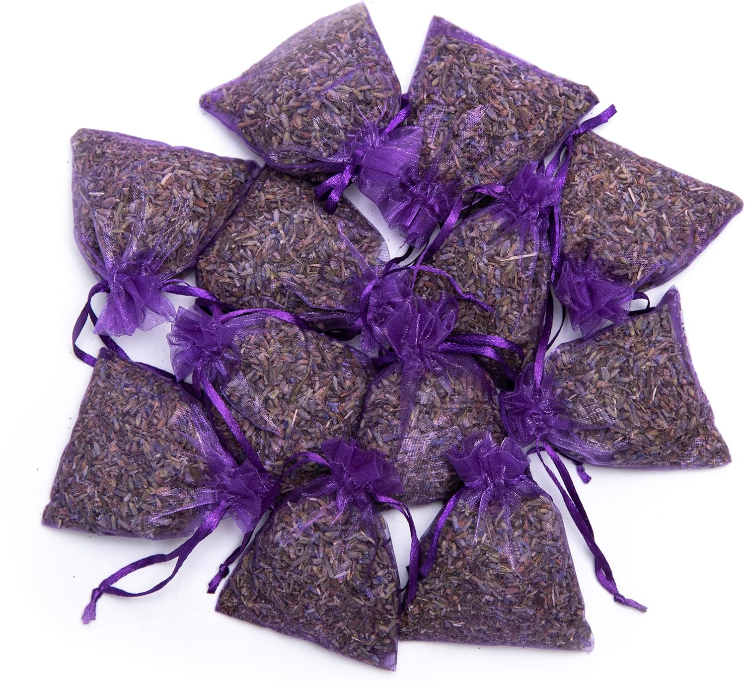 Lavender Flower Sachets - 12 Count Durable Bag