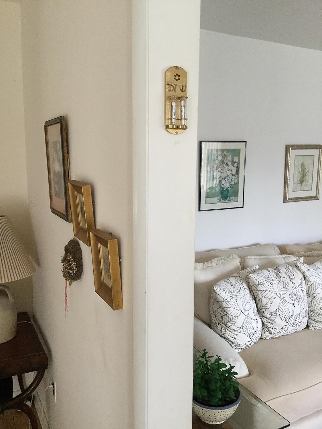 Mezuzah with Holocaust Memorial Brass Plate